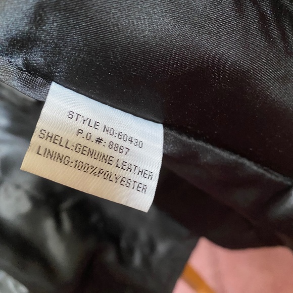 Bagatelle distressed black leather jacket Women’s XL - Picture 5 of 8